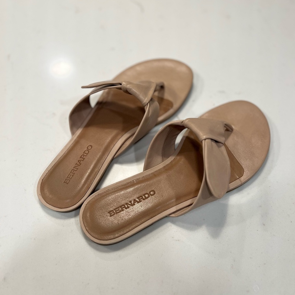 Comfort Knot Toe-Post Sandals - Nude - Picture 2 of 6